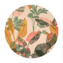 Plakat have med tropiske planter - Goed Blauw - Round