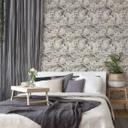 A.S. Création Trendwall 2 - Papier peint intissé fleuris, gris