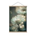 Tekstil plakat Delikat glitrende blomster - Treechild