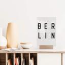 Typografi til bordvisning Berlin