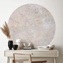 Textura de una pared de piedra beige Vinilo decorativo - Pictufy Studio - Redondo