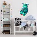 Wallsticker Flodhest
