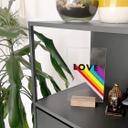 Akrylglas borddekoration LGBTQIA+ Love