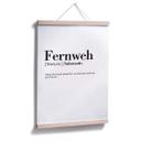 Plakat - Typografi - Fernweh