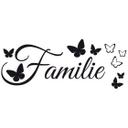 Muursticker Familie met fotolijstjes