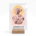 Akrylglas borddekoration Statue af gudinden Artemis - Grace Digital Art