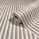 Non-woven tapet i beige marmor look stenpanel ränder klassiska 
