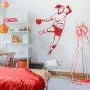 Sticker mural - Joueuse de handball