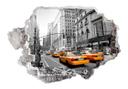 3D Wallsticker Taxaer på Manhattan