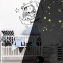Wallsticker + Navn Astronaut + Stjernelys