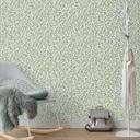 Tapet med bladmotiv Opus green
