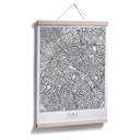 Póster mapa de París