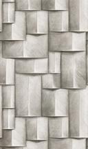 Non-woven tapet med træmotiv geometrisk hvid, sort 3D-look 2,70 x 1,59 m