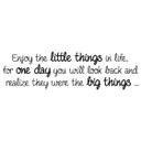 Wallsticker - Enjoy the little things... 2