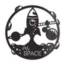 Decoración acrílica My Space rocket