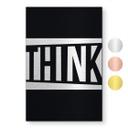 Geborsteld Alu-Dibond met goud-, zilver- & kopereffect - Modern Think statement