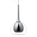 Pendelleuchte Iris, metallic, 120 x 66 cm, Glas Pendelleuchte, dimmbar