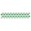 Sticker mural - Bordure Rétro vert