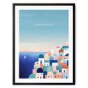 Plakat Huse på Santorini - Rivers
