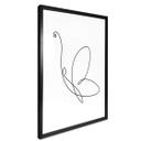 Póster Lineart - Mariposa