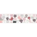A.S. Création Lovely Kids Frise autocollante enfant - Rosé, Gris