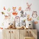 Wallsticker - Kvilis - Søde skovdyr sæt