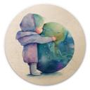 Væg cirkel træ Heine - Hugging Earth