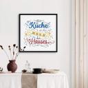 Póster La cocina es el corazón del hogar - luminoso - Cuadrado