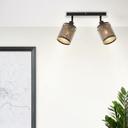 Spotbalken Elias, gold, 20,9 x 30 cm, Metall Lampe