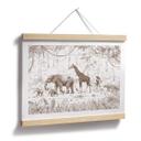 Póster del desfile de la selva con animales - Kikki Belle