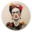 Cuadro de madera Frida Kahlo retrato pop art - Jaszke - Redondo