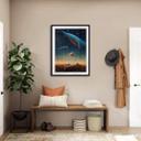 Póster Heine - Dos ballenas en el espacio - Astro Crucero