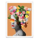 Póster Frida Floral Studio - Orange Lady