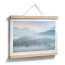 Póster Paisaje forestal brumoso en otoño - Eisenmann