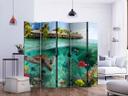 Paravent, Raumteiler freistehend, Trennwand - Under the surface of water II, 5-teilig - einseitig bedruckt - 225x172 cm