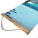 Póster de tela La felicidad del verano junto al mar azul turquesa - Rivers