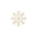 Decoración navideña copo de nieve - madera de álamo