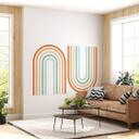 Wallsticker To regnbuer boho