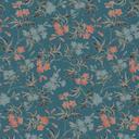 blomstertapet med blomster rød blå - moderne tapet med blomstermønster - non-woven tapet blomstret
