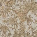 Papel pintado botánico beige-marrón - Papel pintado de muestra exótico con hojas - Papel pintado no tejido