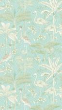 dyretapet turkis hvid - non-woven tapet insekter & dyr Livingwalls - mat og glat
