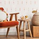 Wallsticker former - Geometriske cirkler i abrikos