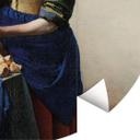 Fototapet - Rundt Vermeer - Pigen med mælkekanden - vliesetapet/selvklæbende non-woven tapet