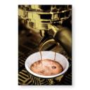Geborsteld Alu-Dibond met goud-, zilver- & kopereffect - Barista Coffee - Pictufy Studio