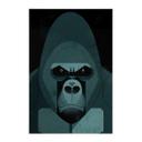 Tekstil plakat Gorilla - Braun