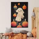 Lienzo para habitación infantil - Pequeño fantasma a la luz de las velas - Treechild