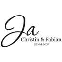 Wallsticker -  + Navn + Dato Ja