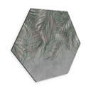 Wanddecoratie exotische palmbladeren roze-groen - Ms Tiff - Alu-Dibond