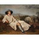 Fotobehang Tischbein - Goethe in de Romeinse Campagna