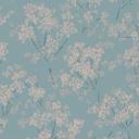 natur tapet blomster og blomster beige blå - naturlig blomster fleece tapet